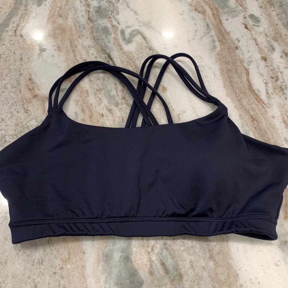 Navy sports bra